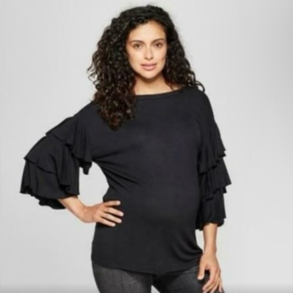 5/$25 Isabel Maternity by Ingrid & Isabel Tiered Top